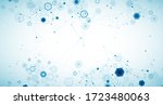 abstract blue hexagon... | Shutterstock .eps vector #1723480063