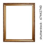 gold frame isolated on a white... | Shutterstock . vector #67442740