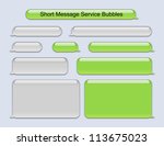 short message service bubbles | Shutterstock .eps vector #113675023