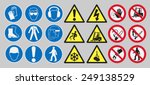 work safety signs | Shutterstock .eps vector #249138529