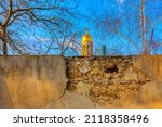 Old Wall And Golden Cupola ....