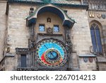 Prague Astronomical Clock . Old Town tower clock in Prague Czech Republic