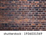 Old dark brick wall texture for pattern background