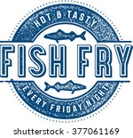 Friday Fish Fry Menu Stamp