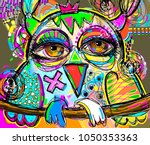 original abstract digital... | Shutterstock .eps vector #1050353363
