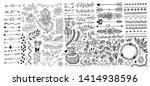 set of hand drawing page... | Shutterstock .eps vector #1414938596