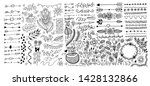 set of hand drawing page... | Shutterstock . vector #1428132866