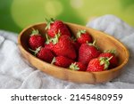 juicy  tasty  ripe strawberries ... | Shutterstock . vector #2145480959