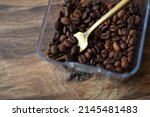 roasted coffee bean in a... | Shutterstock . vector #2145481483