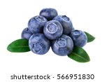 Stack Of Blueberries Isolated...