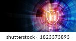cyber security and information... | Shutterstock .eps vector #1823373893