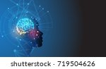 artificial intelligence.... | Shutterstock .eps vector #719504626