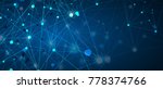 neural network concept.... | Shutterstock .eps vector #778374766