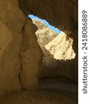 Small photo of Exploring inside Arroyo Tapiado Mud Caves in Anza Borrego State Park