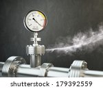 Gas Or Steam Leaking From An...