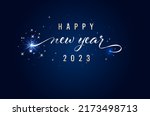 greeting card for new year 2023.... | Shutterstock .eps vector #2173498713