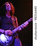 Small photo of DENVER - OCTOBER 19: Guitarist Alex Skolnick of the Heavy Metal band Testament performs in concert October 19, 2011 at the Summit Music Hall in Denver, CO.