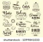 bakery labels  logos  hand... | Shutterstock .eps vector #1099841033