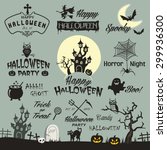  happy halloween design... | Shutterstock .eps vector #299936300