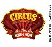 Carnival Circus Banner With Big ...