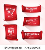 set of boxing day sale... | Shutterstock .eps vector #775930936