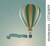 Hot Air Balloon With Message On ...