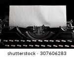 Typewriter With Paper Sheet....