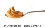 Spoon Of Peanut Butter Isolated ...