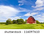 Agriculture Landscape With Old...