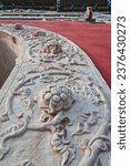 Details of glazed paifang gate in Guozijian - Imperial Academy in Beijing, China