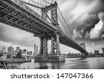 The Manhattan Bridge  New York...