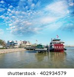 Docked Steamboat In New Orleans
