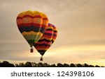 Hot Air Balloons Flying During...