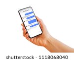 Sample messaging app on mobile phone