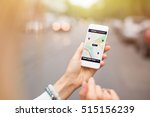 Ride sharing app on mobile phone