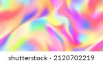 Iridescent Holographic Abstract ...