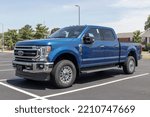 Small photo of Kokomo - Circa July 2022: Ford F-250 display at a dealership. The Ford F250 is part of the best selling F-Series Trucks.