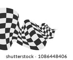 race flag checkered flag vector ... | Shutterstock .eps vector #1086448406