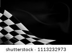 race flag checkered waving flag ... | Shutterstock .eps vector #1113232973