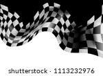 race flag checkered waving flag ... | Shutterstock .eps vector #1113232976