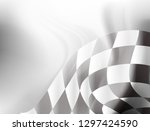 checkered flag racing background | Shutterstock .eps vector #1297424590
