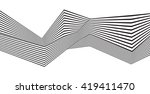 optical art  opart striped wavy ... | Shutterstock . vector #419411470