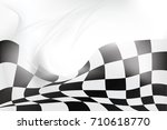 race flag wave  waveing... | Shutterstock . vector #710618770