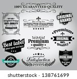 set of vintage retro labels ... | Shutterstock .eps vector #138761699