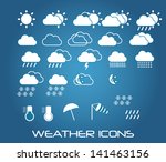 set of weather icons for web... | Shutterstock .eps vector #141463156