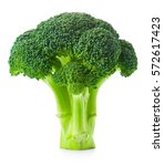 Broccoli isolated on white...