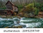 Small photo of Glade Creek Grist Mill, Babcock State Park, Fayette County, West Virginia, USA, February 14, 2018