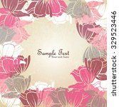 floral frame | Shutterstock .eps vector #329523446