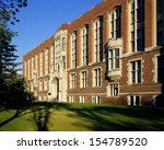 School, Historic College Avenue Campus University building - historic architecture in Pseudo-Gothic style in Regina, Saskatchewan, Canada