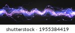 realistic lightning powerful... | Shutterstock .eps vector #1955384419